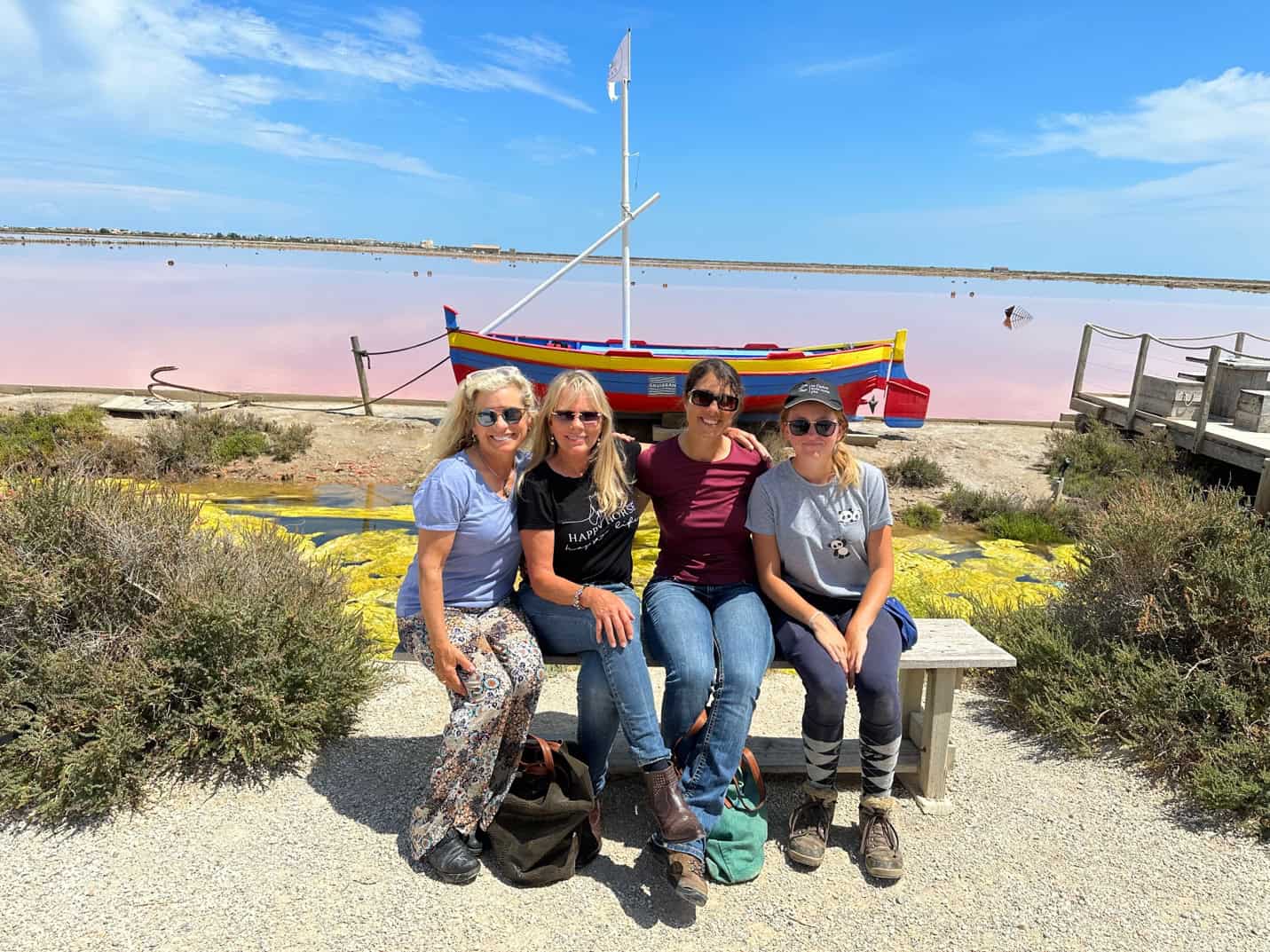 Les Salins de Gruissan pink salt flats